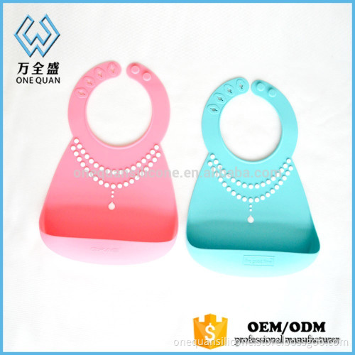 Anti-Bacterial Washable silicone personalized adult bibs